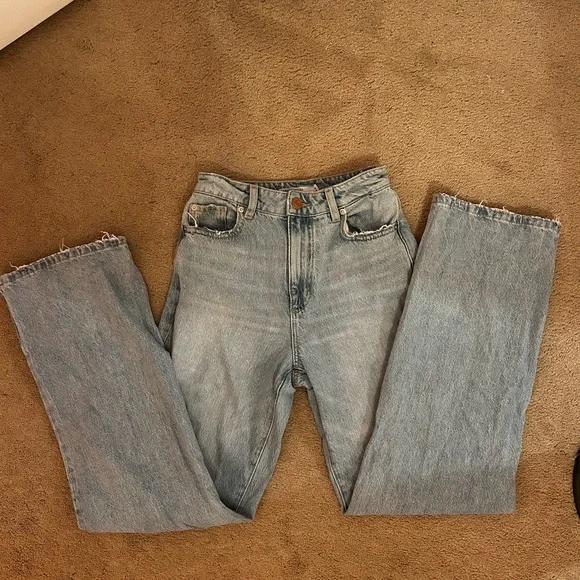 Garage Light Blue Wide Leg Jeans - Picture 3 of 6